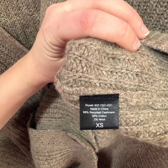 Jenni Kayne Cocoon Russet Cashmere Cardigan - Picture 5 of 6